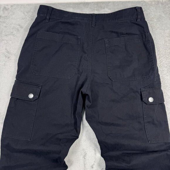 Harley Davidson Cargo Pants Mens 33" Black Grunge Gothic Punk Emo Bikercore Y2K - Picture 5 of 8